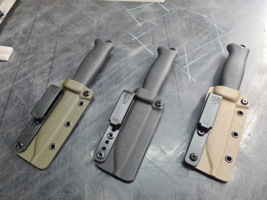 The Terava 110 available with three kydex options Black, OD green or Flat Dark Earth.